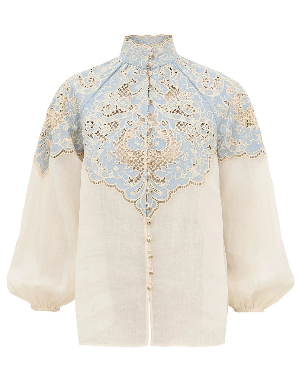 Zimmermann Fairlight Applique Blouse | Ready to Wear Collection Luxury Shoes Zimmermann Fairlight Applique Blouse
