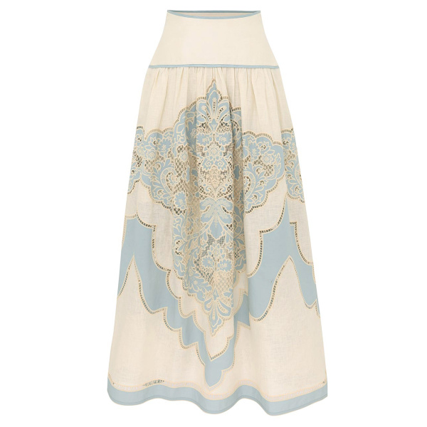Zimmermann Fairlight Applique Skirt