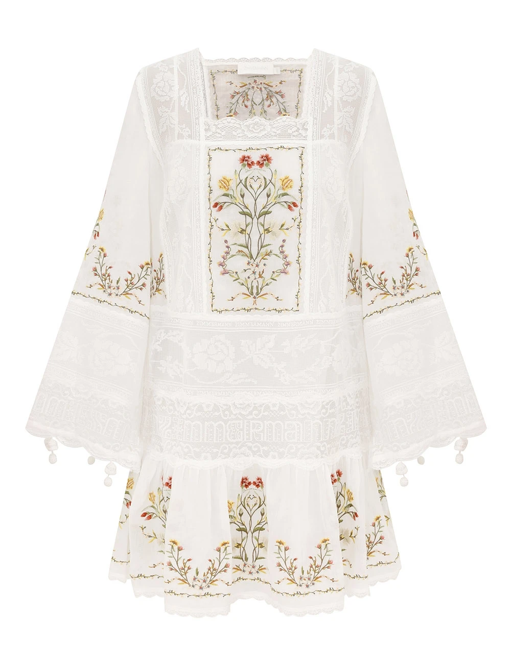 Zimmermann Fairlight Embroidered Mini | Ready to Wear Collection Luxury Shoes Zimmermann Fairlight Embroidered Mini