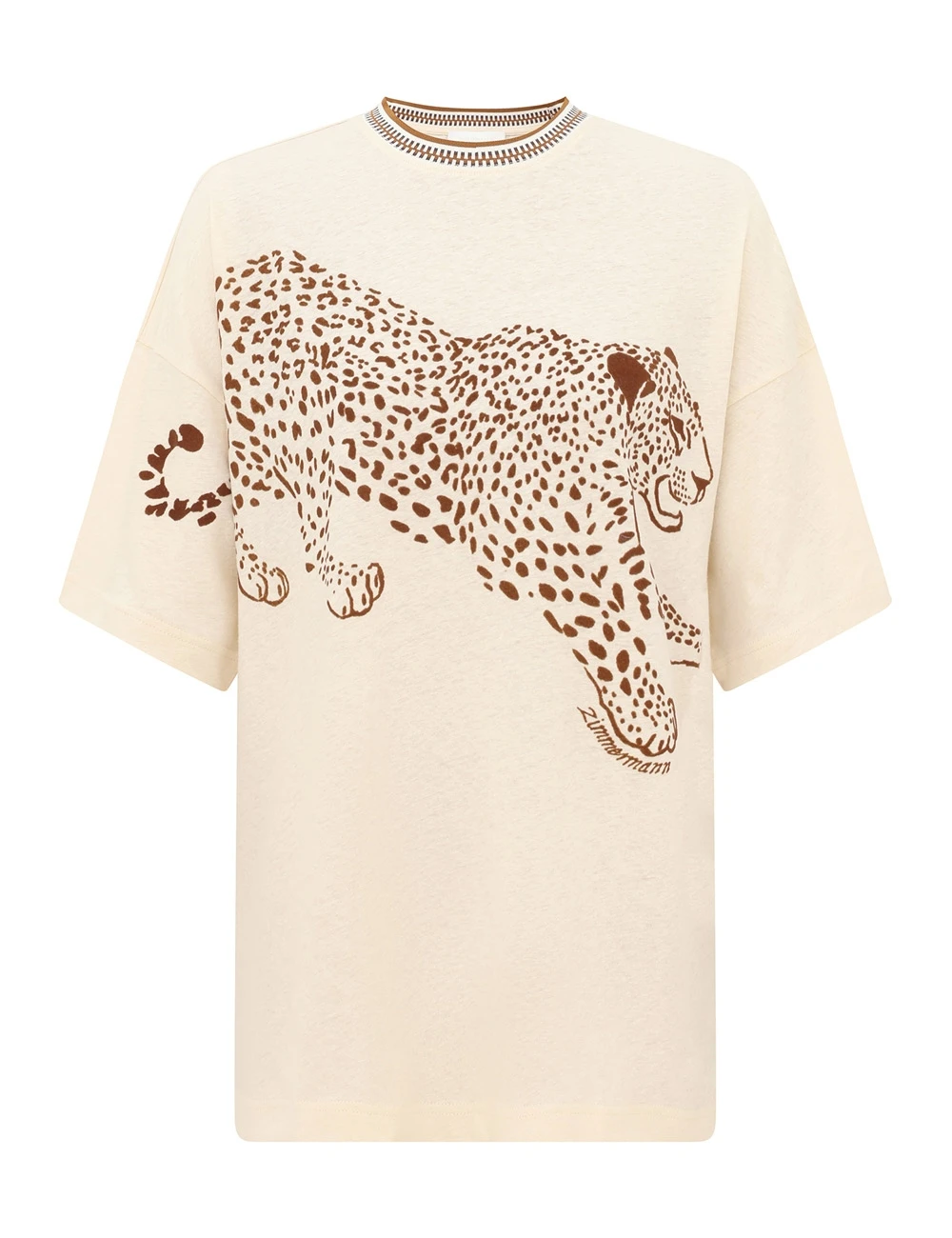 Zimmermann Fairlight Flocked Tee | Ready to Wear Collection Luxury Shoes Zimmermann Fairlight Flocked Tee