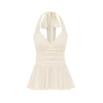 Zimmermann Fairlight Lace Halter Top