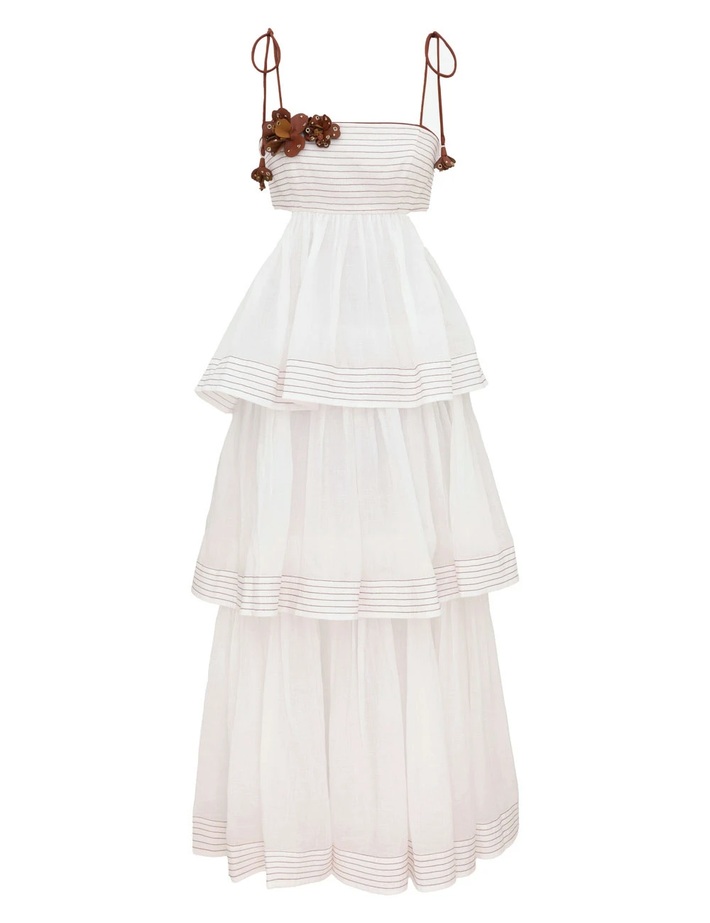 Zimmermann Fairlight Tiered Maxi Dress | Ready to Wear Collection Luxury Shoes Zimmermann Fairlight Tiered Maxi Dress