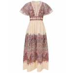 Zimmermann Fairlight Waisted Midi Dress