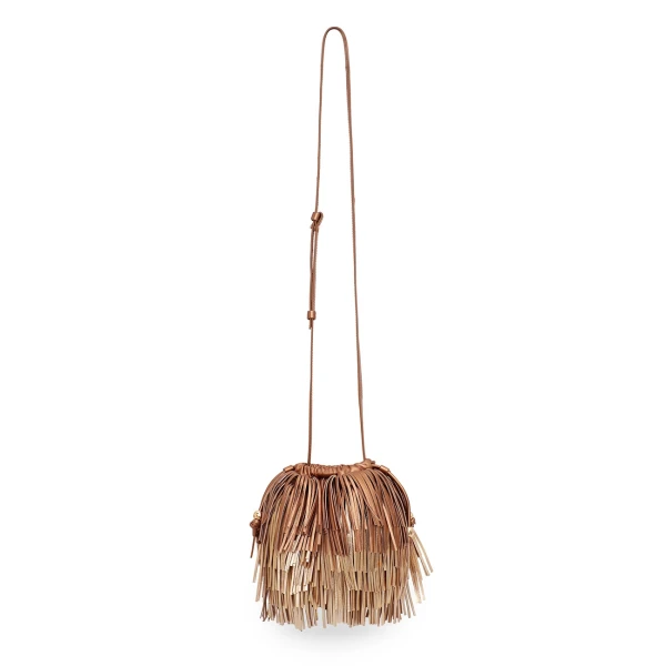 Zimmermann Fringe Crossbody in Gold, view 5