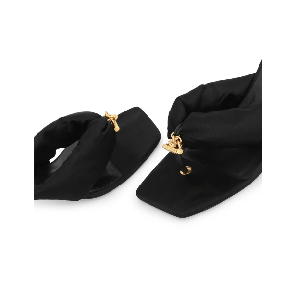 Zimmermann Idle Thong Mule 65 in Black | Mules | Luxury Shoes , view 6