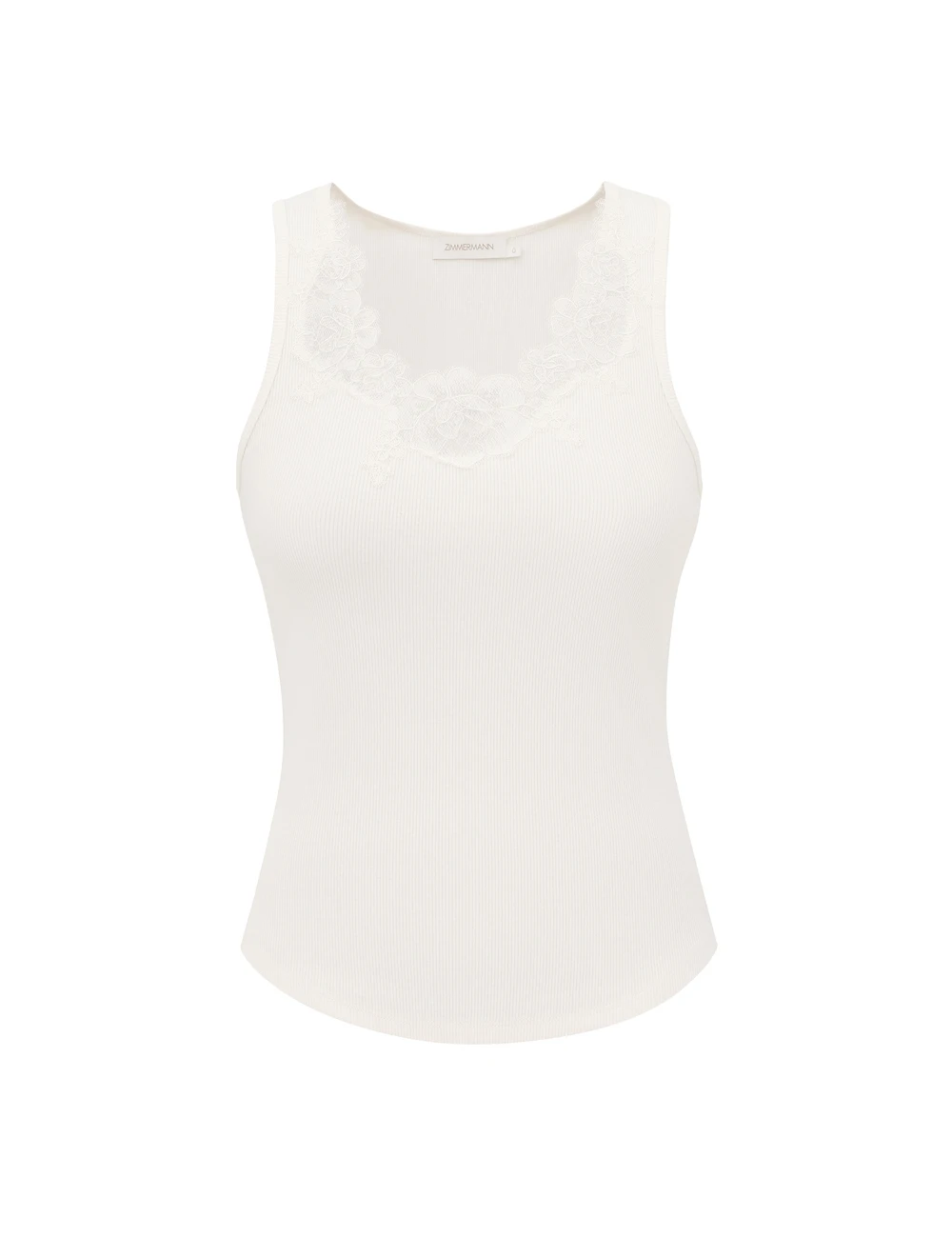 Zimmermann Lace Trim Tank | Ready to Wear Collection Luxury Shoes Zimmermann Lace Trim Tank