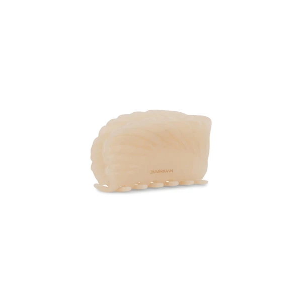 Zimmermann Plume Hair Clasp in Ivory, view 3