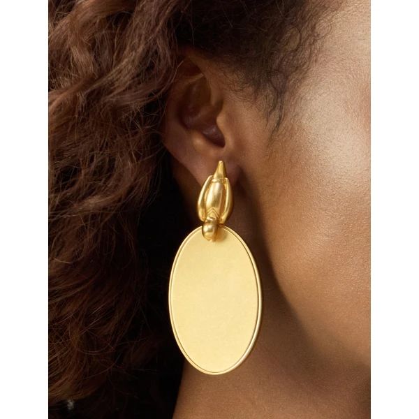 Zimmermann Plume Large Drop in Gold, view 4