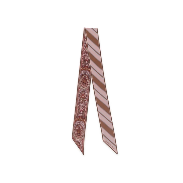 Printed Silk Ribbon Scarf