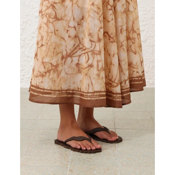 Zimmermann Seafoam Thong Sandal in Brown, view 2