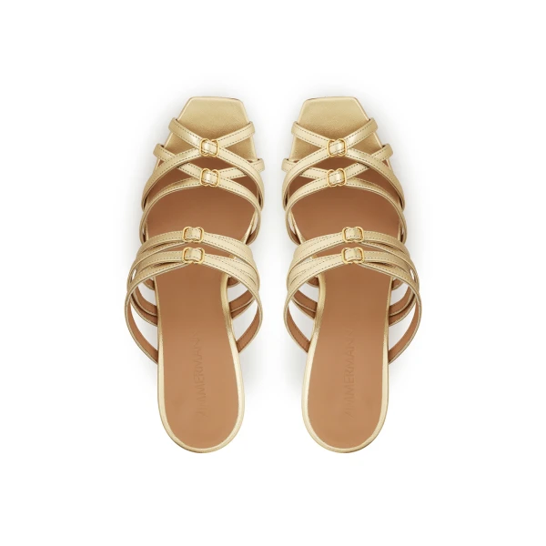 Zimmermann Solstice Mule 85 in Gold, view 4
