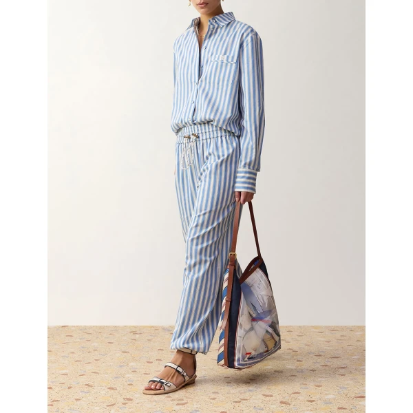 Zimmermann Stripe Harem in Blue | Pants | Luxury Shoes , view 3