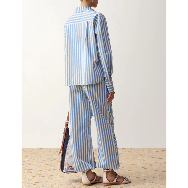 Zimmermann Stripe Harem in Blue | Pants | Luxury Shoes , view 4