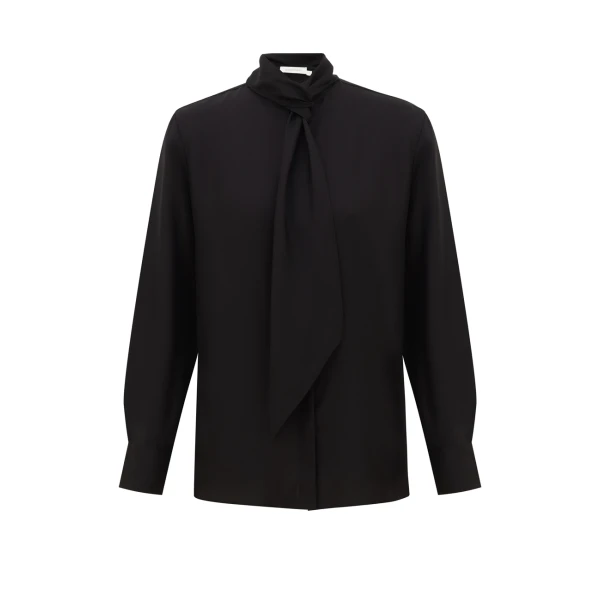Twill Knot Blouse