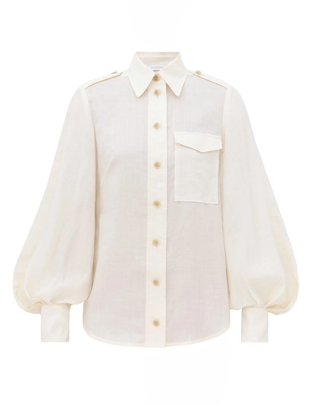 Zimmermann Utility Shirt | Ready to Wear Collection Luxury Shoes Zimmermann Utility Shirt