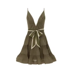 Zimmermann V Neck Pleated Mini