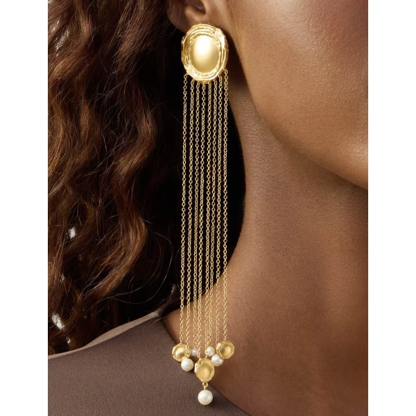 Zimmermann Volute Chandeliers in Gold | Earrings | Luxury Shoes , view 4