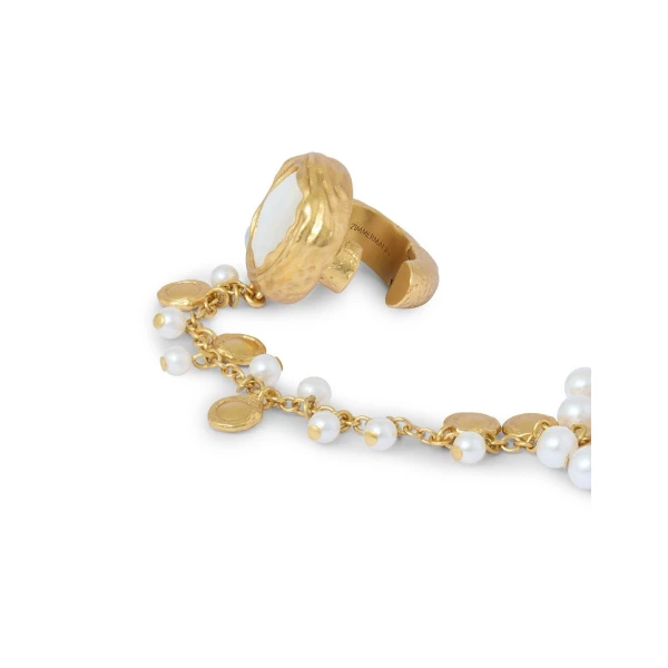 Zimmermann Volute Earcuff in Gold | Earrings | Luxury Shoes , view 3