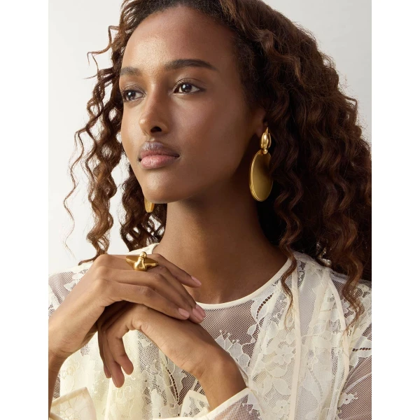 Zimmermann Volute Hoops in Gold, view 5