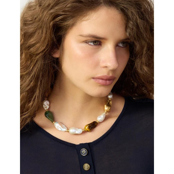Zimmermann Wish Beaded Necklace in Multicolour | Necklace | Luxury Shoes , view 2