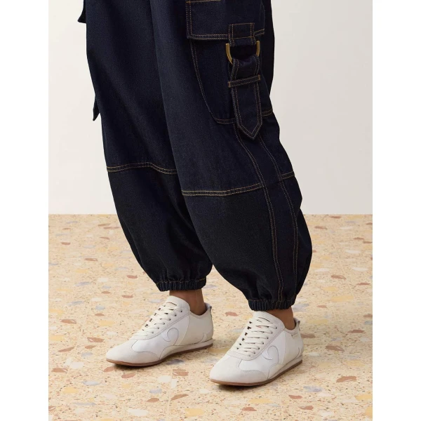 Zimmermann Zyra Low Sneaker in Ivory | Sneakers | Luxury Shoes , view 2