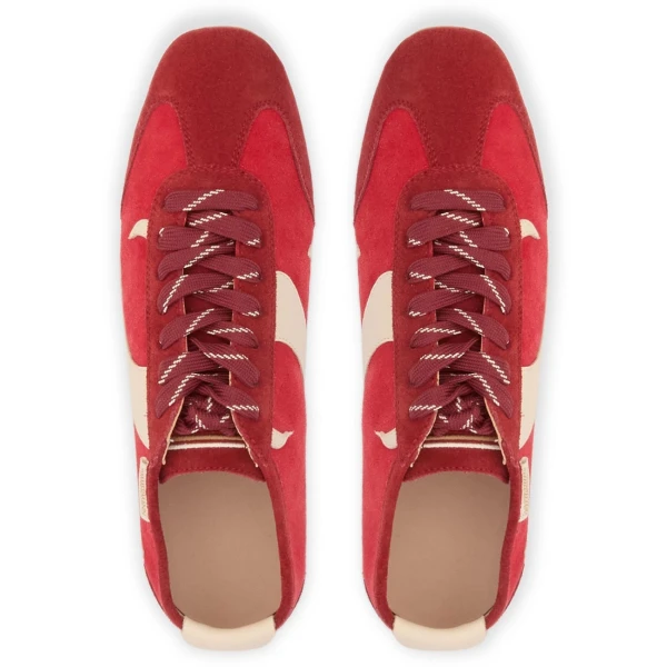Zimmermann Zyra Low Sneaker in Red | Sneakers | Luxury Shoes , view 4