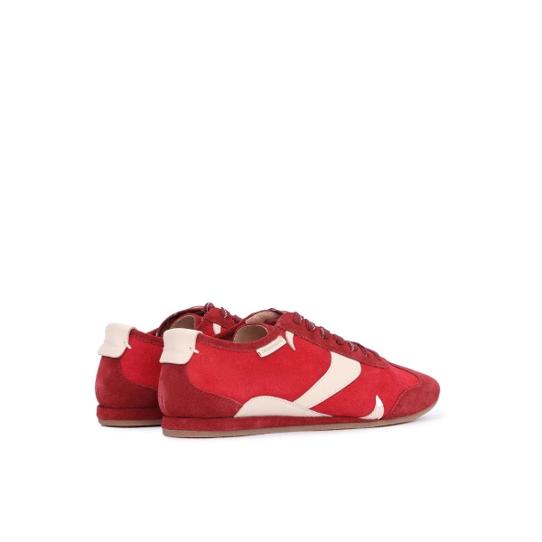 Zimmermann Zyra Low Sneaker in Red | Sneakers | Luxury Shoes , view 5