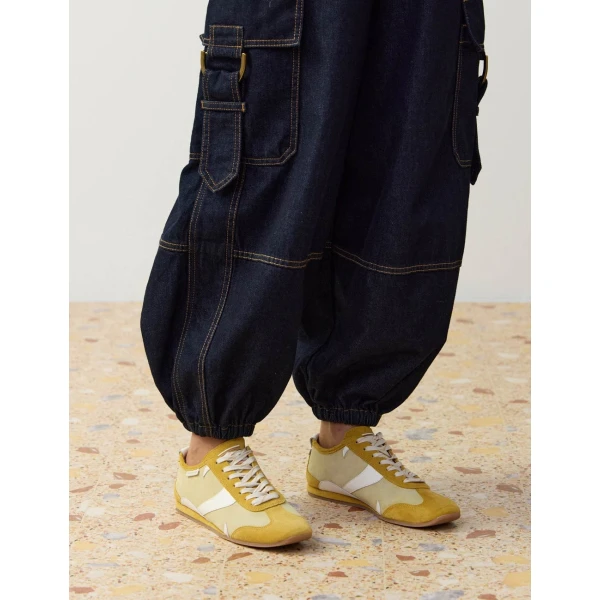 Zimmermann Zyra Low Sneaker in Yellow | Sneakers | Luxury Shoes , view 2