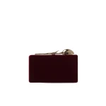 Erdem Bloom Minaudiere in Merlot Velvet | Clutch Bags | Luxury Shoes 