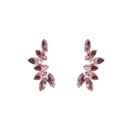 Erdem Crystal Earrings in Pink Crystal | Earrings | Luxury Shoes 