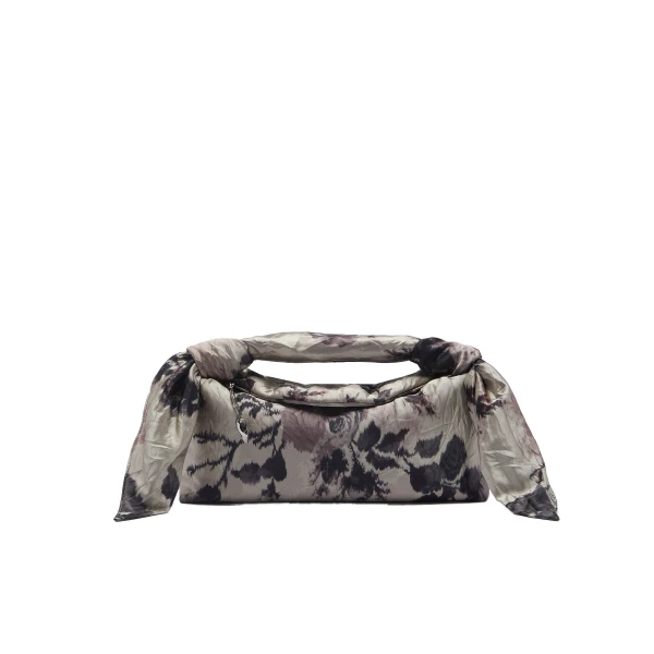 Erdem East West Bloom Bag in Fonteyn Rose Textured Satin | Shoulder & Crossbody Bags | Luxury Shoes 