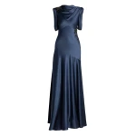 Erdem Embellished Satin Draped Gown | Evening Gowns | Luxury Shoes 