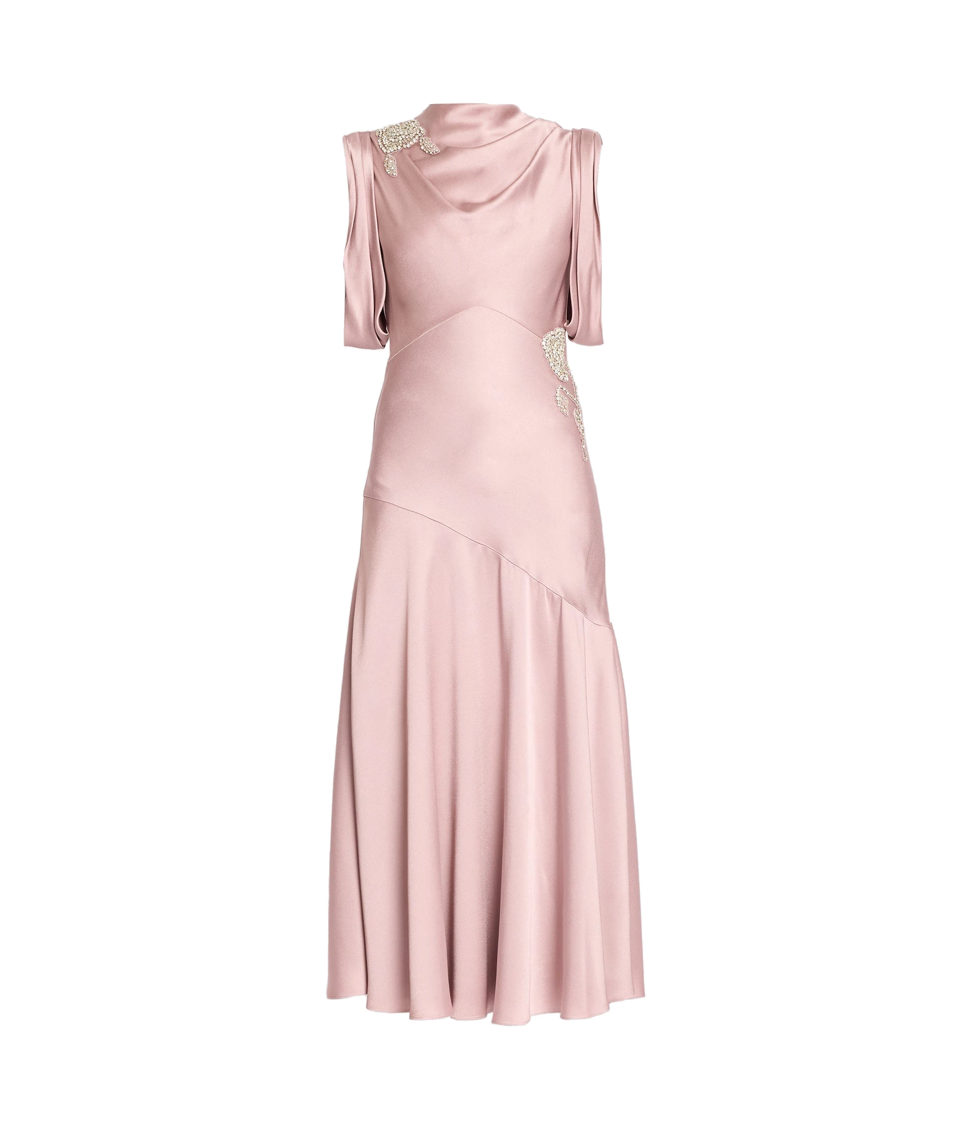 Erdem Embellished Satin Midi Dress Erdem Embellished Satin Midi Dress | Midi Dresses | Luxury Shoes