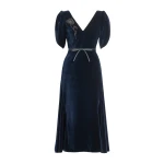 Erdem Embellished Velvet Midi Dress | Midi Dresses | Luxury Shoes 