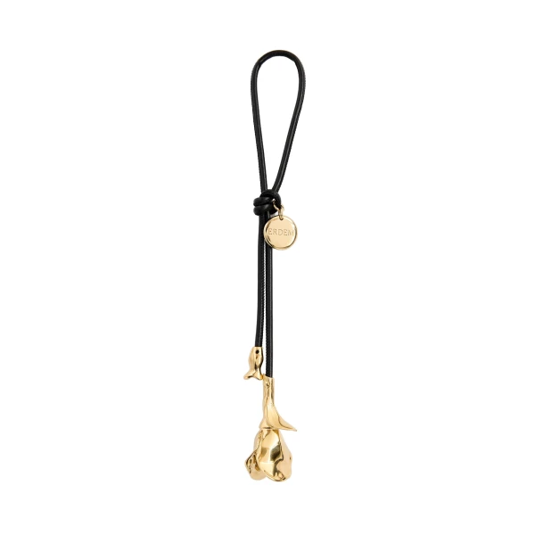 Flora Bag Charm in Black