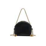 Erdem Flora Chain Bag in Black Leather | Shoulder & Crossbody Bags | Luxury Shoes 