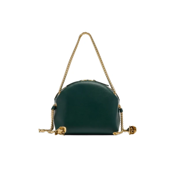 Erdem Flora Chain Bag in Green Leather | Shoulder & Crossbody Bags | Luxury Shoes 