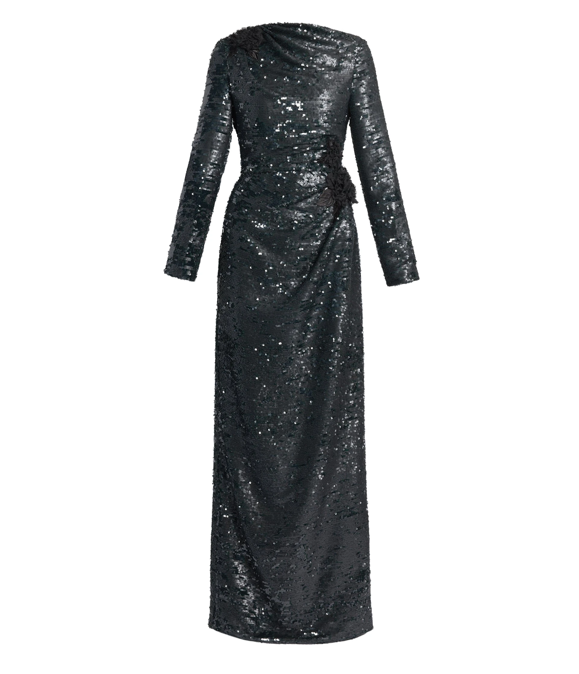 Erdem Floral Applique Sequin Long Sleeve Gown Erdem Floral Applique Sequin Long Sleeve Gown | Evening Gowns | Luxury Shoes