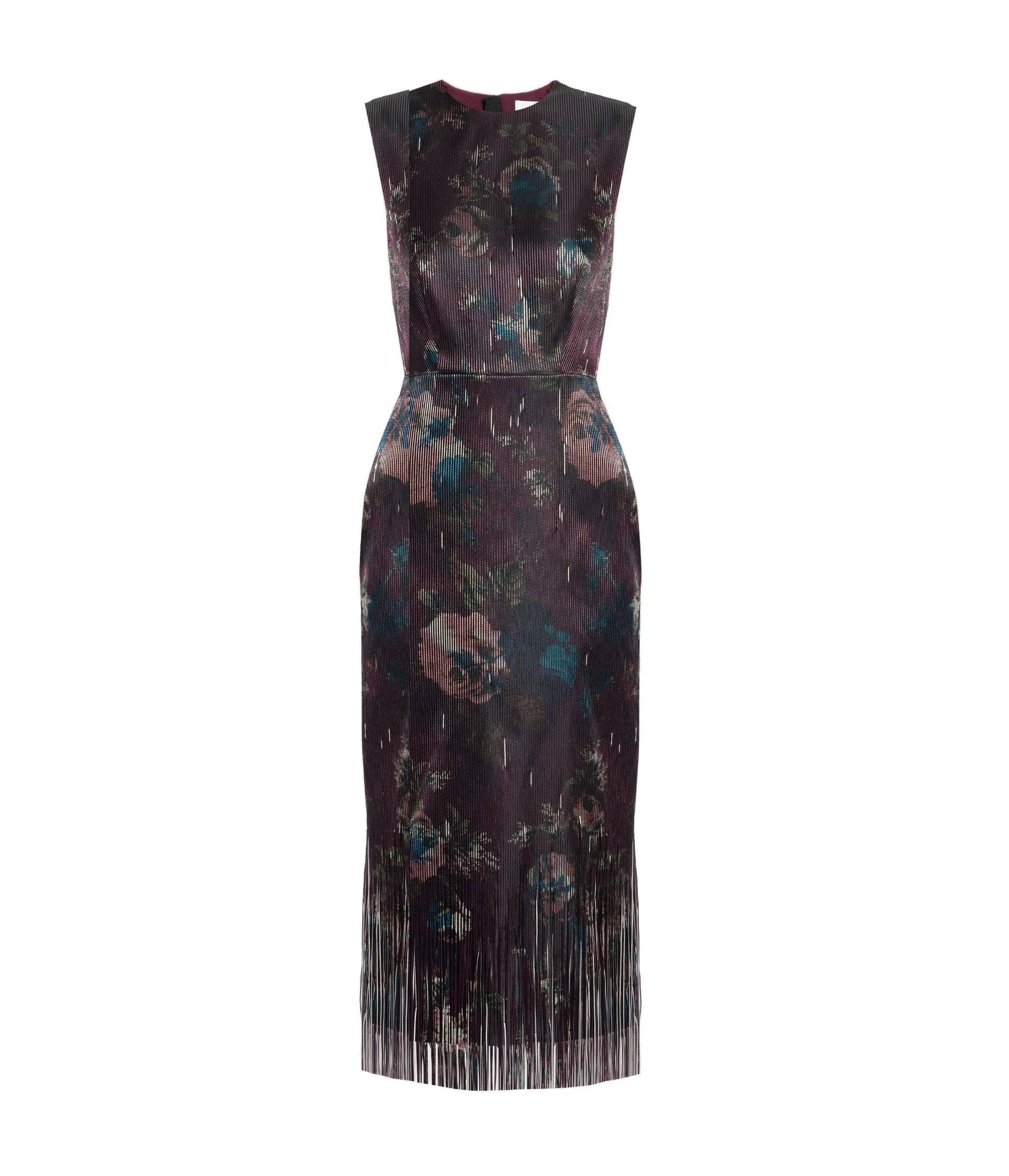 Erdem Floral Fringe Jacquard Sleeveless Midi Dress Erdem Floral Fringe Jacquard Sleeveless Midi Dress | Midi Dresses | Luxury Shoes