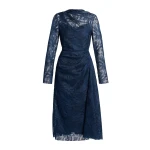 Erdem Floral Lace Draped Midi Dress | Midi Dresses | Luxury Shoes 