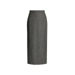Erdem Herringbone A-line Pleated Midi Skirt | Pleated Skirts | Luxury Shoes 