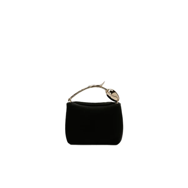 Erdem Micro Bloom Bag in Black Velvet | Mini Bags | Luxury Shoes 