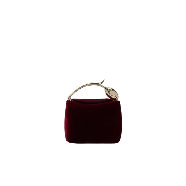 Erdem Micro Bloom Bag in Red Velvet | Mini Bags | Luxury Shoes 