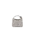 Erdem Micro Bloom Bag in Silver Sequins | Mini Bags | Luxury Shoes 