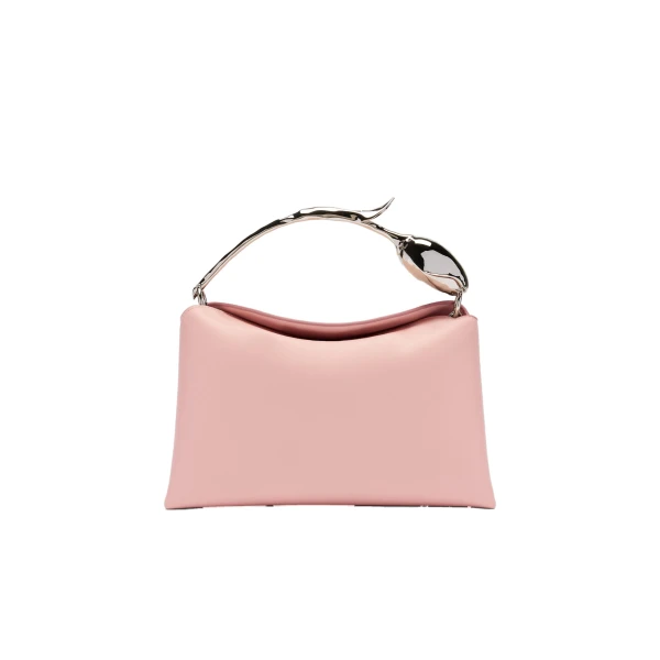 Erdem Midi Bloom Bag in Blush Leather | Totes & Top-Handle Bags | Luxury Shoes 