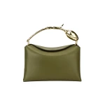 Erdem Midi Bloom Bag in Khaki Leather | Totes & Top-Handle Bags | Luxury Shoes 