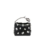 Erdem Mini Bloom Bag in Black Crystal Leather | Mini Bags | Luxury Shoes 