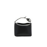 Erdem Mini Bloom Bag in Black Leather and Silver | Mini Bags | Luxury Shoes 
