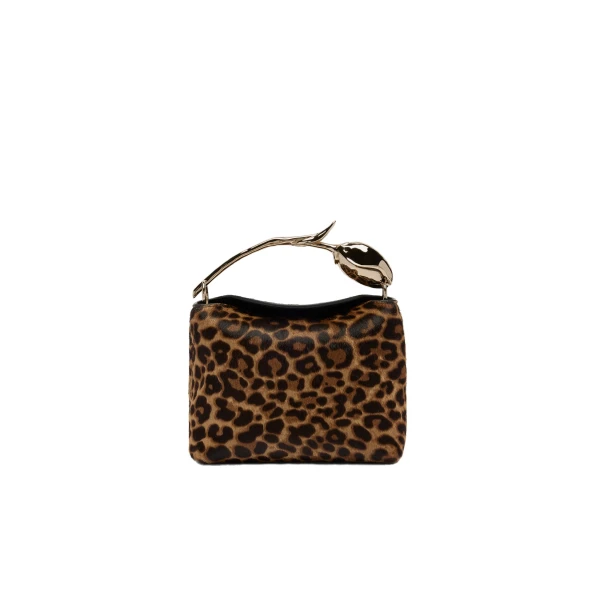 Erdem Mini Bloom Bag in Leopard Ponyskin | Mini Bags | Luxury Shoes 