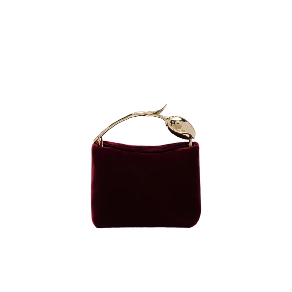 Erdem Mini Bloom Bag in Malbec Velvet | Mini Bags | Luxury Shoes 